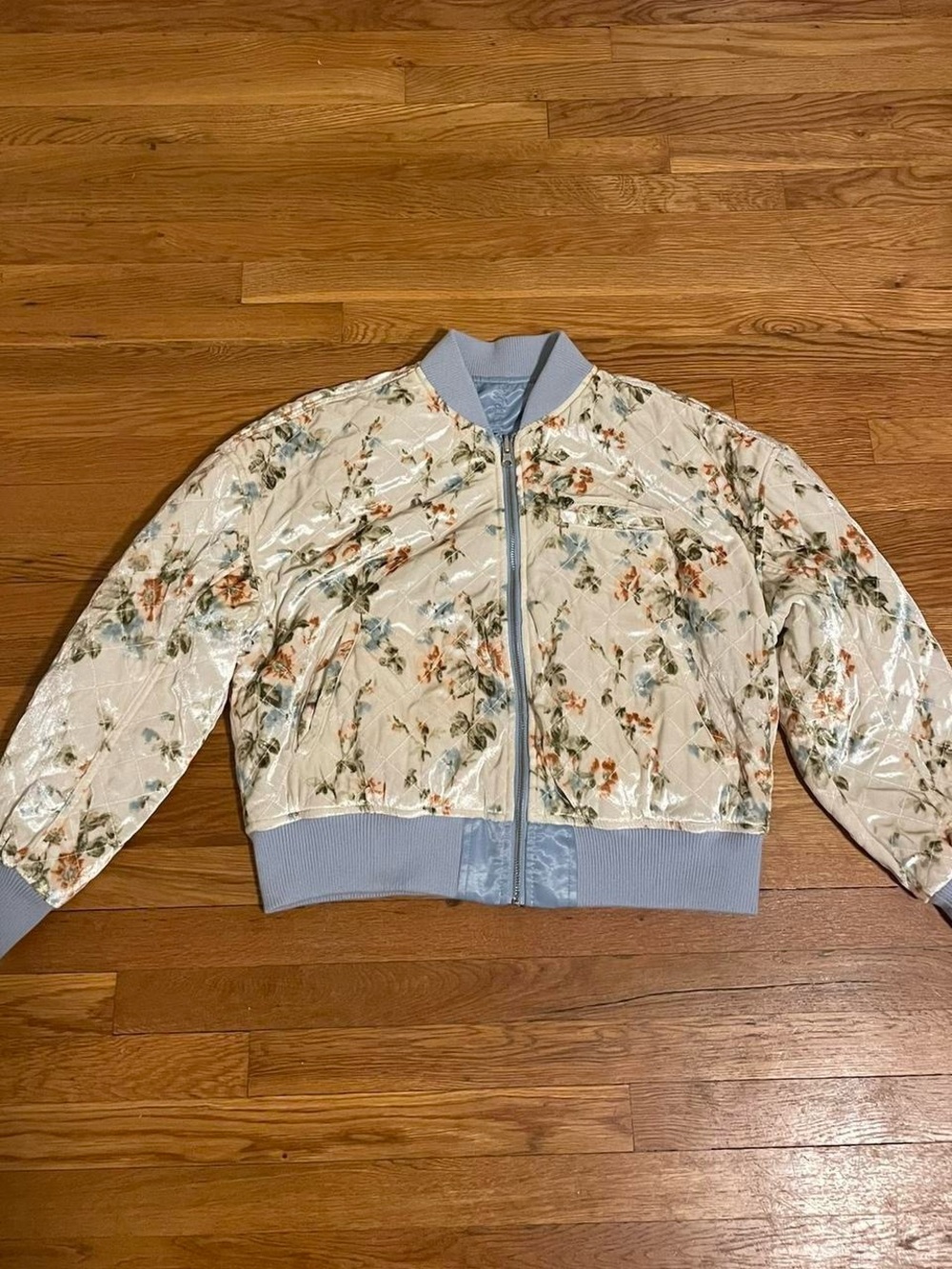 urban outfitters floral reversible bomber jacket